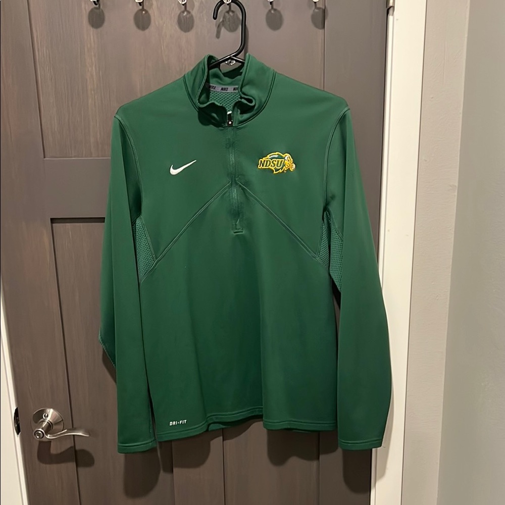 Nike Green NDSU Quarter-Zip Pullover